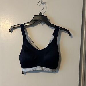 Victoria's Secret Sport Dark Blue and Sparkling Silver Sports Bra